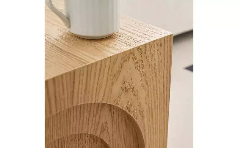 TUYOHW Tavolino Moderno Quadrato, Tavolino Imitazione Legno Massello in MDF, Tavolino da Salotto d'Appoggio, Comodino da Camera da Letto