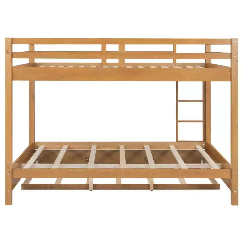 Luxystar Letto a Castello in Legno Queen Size con Letto Estraibile per la Stanza dei Bambini e l'Appartamento