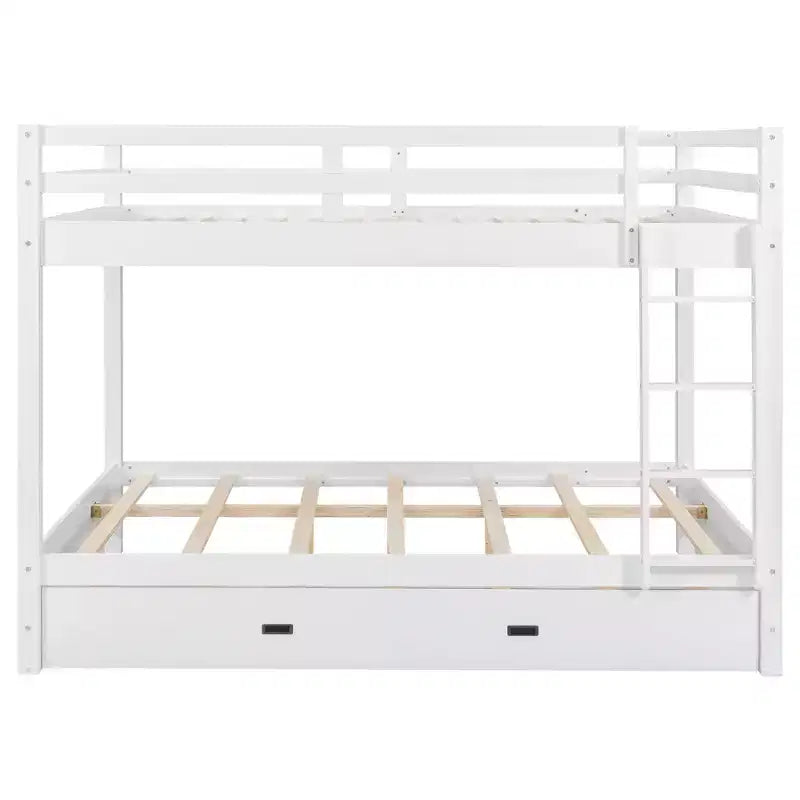 Luxystar Letto a Castello in Legno Queen Size con Letto Estraibile per la Stanza dei Bambini e l'Appartamento