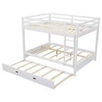 Luxystar Letto a Castello in Legno Queen Size con Letto Estraibile per la Stanza dei Bambini e l'Appartamento