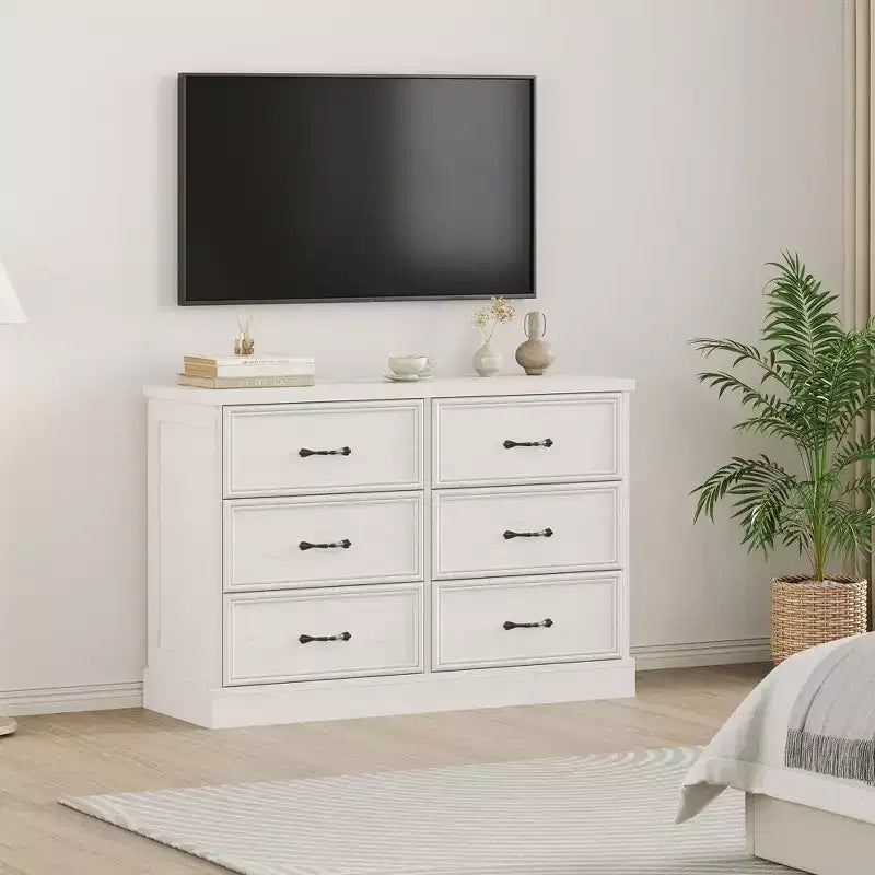 Comodino Moderno con Cassetti, Mobile Contenitore  Perfetto per la Camera da Letto, Organizer con Cassetti, Legno Robusto, Design Salvaspazio  Nero Venatura del Legno