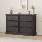 Comodino Moderno con Cassetti, Mobile Contenitore  Perfetto per la Camera da Letto, Organizer con Cassetti, Legno Robusto, Design Salvaspazio  Nero Venatura del Legno