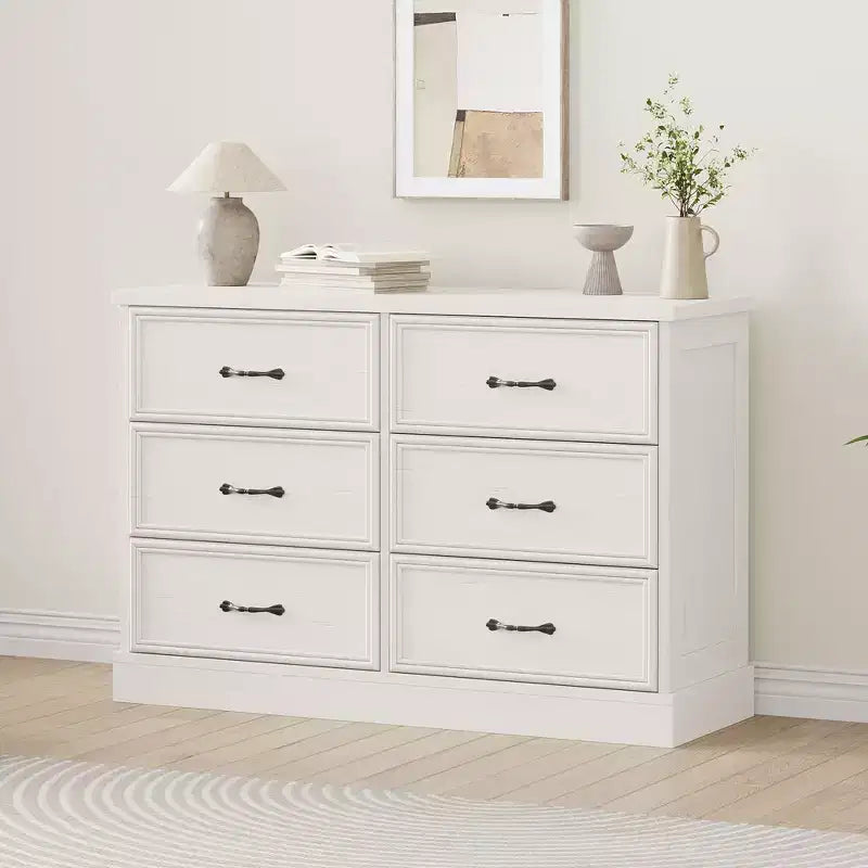 Comodino Moderno con Cassetti, Mobile Contenitore  Perfetto per la Camera da Letto, Organizer con Cassetti, Legno Robusto, Design Salvaspazio  Nero Venatura del Legno