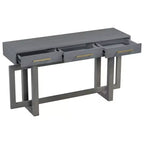 Consolle Okak stile moderno artistico con 3 cassetti, elegante tavolo da ingresso con gambe a incrocio, tavoli da foyer per ingresso, soggiorno