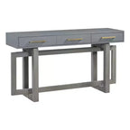 Consolle Okak stile moderno artistico con 3 cassetti, elegante tavolo da ingresso con gambe a incrocio, tavoli da foyer per ingresso, soggiorno