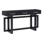 Consolle Okak stile moderno artistico con 3 cassetti, elegante tavolo da ingresso con gambe a incrocio, tavoli da foyer per ingresso, soggiorno