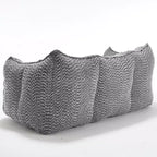 TUYOHW Poltrona Sacco con Braccioli, Divano da Terra in Schiuma ad Alta Resilienza per 2, Comoda Poltrona Divano Lazy per un Salotto Moderno