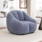TUYOHW Poltrona Sacco in Tessuto Teddy Peluche, Poltrona da Pavimento in Memory Foam per un Comfort Morbido, Moderna Poltrona Gaming per il Soggiorno