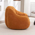 TUYOHW Poltrona Sacco in Tessuto Teddy Peluche, Poltrona da Pavimento in Memory Foam per un Comfort Morbido, Moderna Poltrona Gaming per il Soggiorno