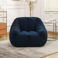 TUYOHW Poltrona Sacco in Tessuto Teddy Peluche, Poltrona da Pavimento in Memory Foam per un Comfort Morbido, Moderna Poltrona Gaming per il Soggiorno