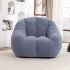 TUYOHW Poltrona Sacco in Tessuto Teddy Peluche, Poltrona da Pavimento in Memory Foam per un Comfort Morbido, Moderna Poltrona Gaming per il Soggiorno