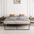 Full Size Metal Platform Bed Frame with Steel Slat Mattress Foundation,Heavy Duty Support,13 Inch Underbed Storage Clearance,Quiet Non-Shaking Design