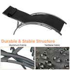 Set di 2 sedie a sdraio da esterno, lettini con schienale regolabile, sedie reclinabili per prendere il sole per giardino, balcone, spiaggia