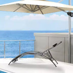 Set di 2 sedie a sdraio da esterno, lettini con schienale regolabile, sedie reclinabili per prendere il sole per giardino, balcone, spiaggia