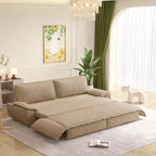Divano letto convertibile 3 in 1 Queen Size con cuscini e struttura estraibile, divano letto moderno in velluto a coste per soggiorno o camera degli ospiti - Panipeachy