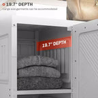Armadio Portatile, Organizzatore Pieghevole per Vestiti con 6 Scomparti, Ante Magnetiche, Facile Montaggio