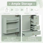 Mobile bagno 30 pollici con lavabo, Mobiletto contenitore da bagno con cassetti e ripiano, Mobile da bagno con lavabo singolo