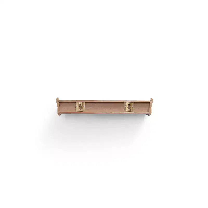 Mensola galleggiante grigia da 23,6 pollici con staffa invisibile per montaggio a parete in legno, perfetta per l'arredamento di bagno/camera da letto/cucina o per esporre libri/piante, facile da installare.