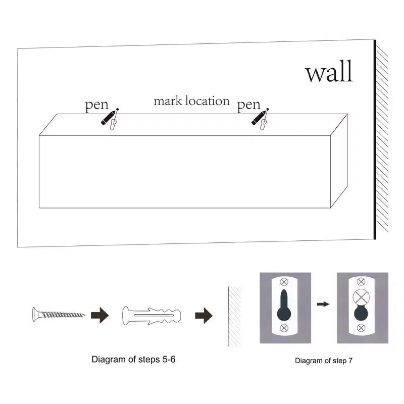 Mensola galleggiante grigia da 23,6 pollici con staffa invisibile per montaggio a parete in legno, perfetta per l'arredamento di bagno/camera da letto/cucina o per esporre libri/piante, facile da installare.
