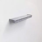Mensola galleggiante grigia da 23,6 pollici con staffa invisibile per montaggio a parete in legno, perfetta per l'arredamento di bagno/camera da letto/cucina o per esporre libri/piante, facile da installare.