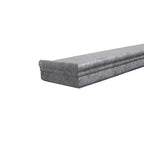 Mensola galleggiante grigia da 23,6 pollici con staffa invisibile per montaggio a parete in legno, perfetta per l'arredamento di bagno/camera da letto/cucina o per esporre libri/piante, facile da installare.