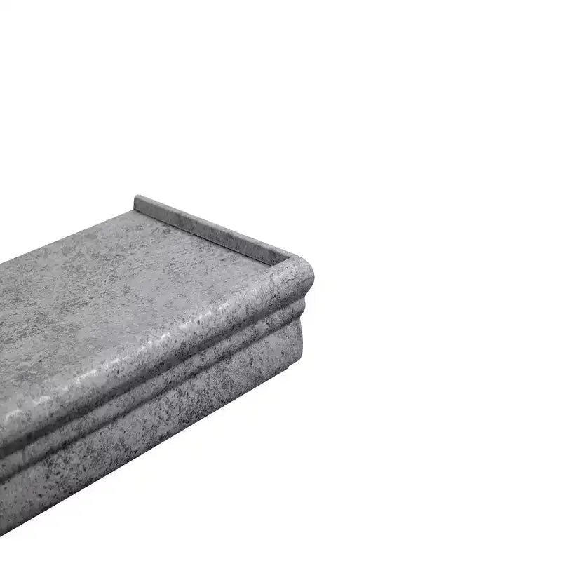 Mensola galleggiante grigia da 23,6 pollici con staffa invisibile per montaggio a parete in legno, perfetta per l'arredamento di bagno/camera da letto/cucina o per esporre libri/piante, facile da installare.