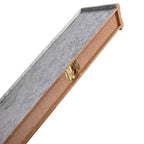 Mensola galleggiante grigia da 23,6 pollici con staffa invisibile per montaggio a parete in legno, perfetta per l'arredamento di bagno/camera da letto/cucina o per esporre libri/piante, facile da installare.
