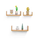 Mensola sospesa in acero da 14 pollici con staffa invisibile, perfetta come decorazione per bagno/camera da letto/cucina o come supporto per libri/piante, facile da installare.