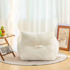 TUYOHW Poltrona Sacco in Velluto a Coste, Divano Sacco Gigante Moderno con Braccioli e Schiuma ad Alta Resilienza, Comoda Poltrona Relax per il Soggiorno