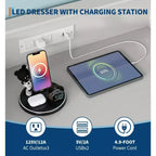 Cassettiera alta a 5 cassetti Acekool, comò moderno bianco con cassetti silenziosi, organizer contenitore resistente all'acqua per camera da letto, armadio, corridoio