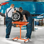 Vassoio portautensili COZONY per impieghi gravosi, tavolo da lavoro regolabile in acciaio con ruote per garage, officina, fai da te, capacità 100 kg