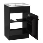 Mobiletto da bagno salvaspazio 20, mobiletto da bagno con lavabo singolo e mensola