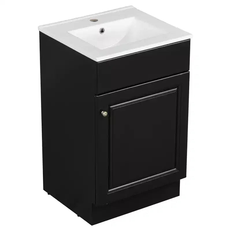 Mobiletto da bagno salvaspazio 20, mobiletto da bagno con lavabo singolo e mensola
