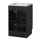 Mobiletto da bagno salvaspazio 20, mobiletto da bagno con lavabo singolo e mensola