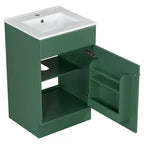 Mobiletto da bagno salvaspazio 20, mobiletto da bagno con lavabo singolo e mensola