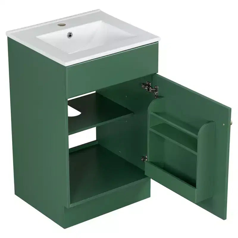 Mobiletto da bagno salvaspazio 20, mobiletto da bagno con lavabo singolo e mensola