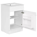 Mobiletto da bagno salvaspazio 20, mobiletto da bagno con lavabo singolo e mensola