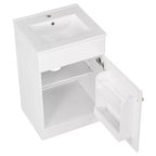 Mobiletto da bagno salvaspazio 20, mobiletto da bagno con lavabo singolo e mensola