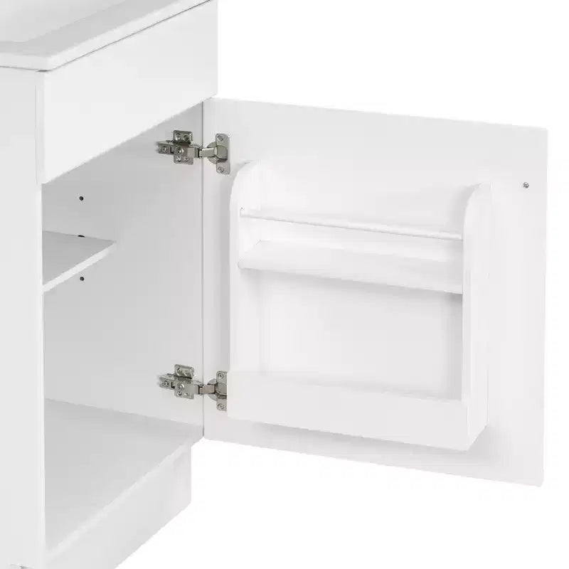 Mobiletto da bagno salvaspazio 20, mobiletto da bagno con lavabo singolo e mensola