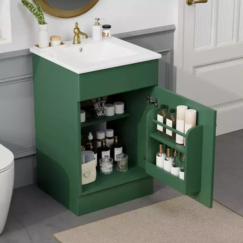 Mobiletto da bagno salvaspazio 20, mobiletto da bagno con lavabo singolo e mensola