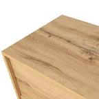 Clihome 63 Mobile Contenitore Grande con Maniglia in Metallo, Ante Intagliate a Fiori, Credenza Consolle Moderna in Legno con Ripiani Regolabili
