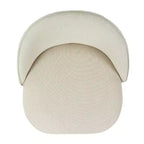 HomeRoots Set di due sedie da bar girevoli da 27 pollici beige e rovere in tessuto e metallo altezza bancone