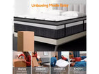 Materasso King da 14 Pollici, Memory Foam Gel e Molle Insacchettate Indipendenti, Rinfrescante, Media Durezza, Certificato CertiPUR-US, Materasso in Scatola