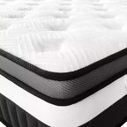Materasso King da 14 Pollici, Memory Foam Gel e Molle Insacchettate Indipendenti, Rinfrescante, Media Durezza, Certificato CertiPUR-US, Materasso in Scatola