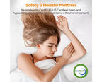 Materasso King da 14 Pollici, Memory Foam Gel e Molle Insacchettate Indipendenti, Rinfrescante, Media Durezza, Certificato CertiPUR-US, Materasso in Scatola