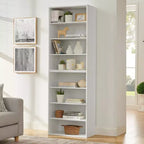 Mobiletto porta CD DVD, libreria, ripiano regolabile a 8 livelli, espositore, casa, ufficio, libreria multiuso a doppio strato