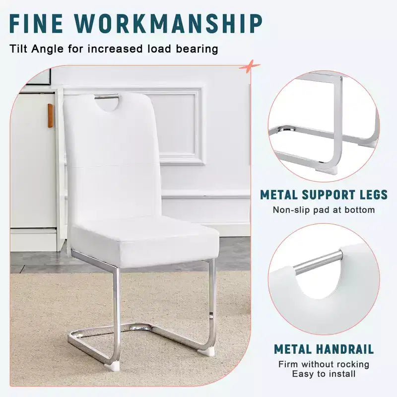 MAYEERTY Set di 4 Sedie da Pranzo Spesse con Comfort Ergonomico per Casa e Ufficio