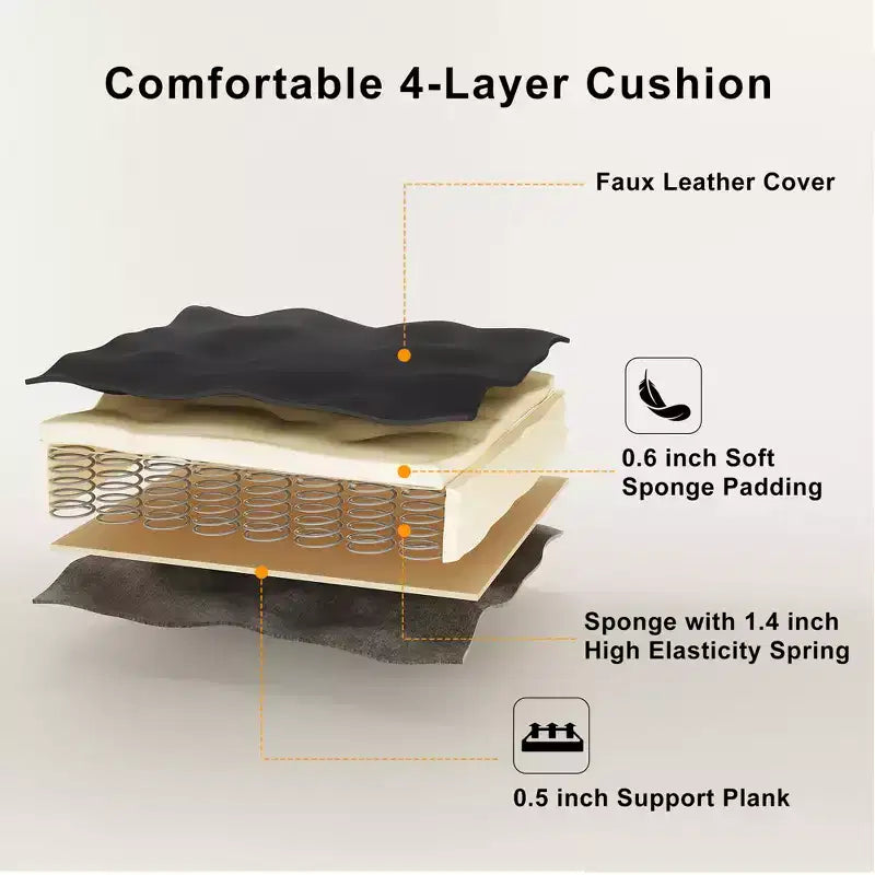 MAYEERTY Set di 4 Sedie da Pranzo Spesse con Comfort Ergonomico per Casa e Ufficio
