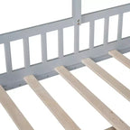 Telaio letto a casetta Whisen, per bambini, con divano, due cassetti e ripiano portaoggetti