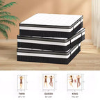 Materasso Queen da 14 pollici, materasso ibrido in memory foam con gel in scatola, supporto a molle insacchettate con isolamento del movimento e sollievo dalla pressione, rigidità media, CertiPUR-US